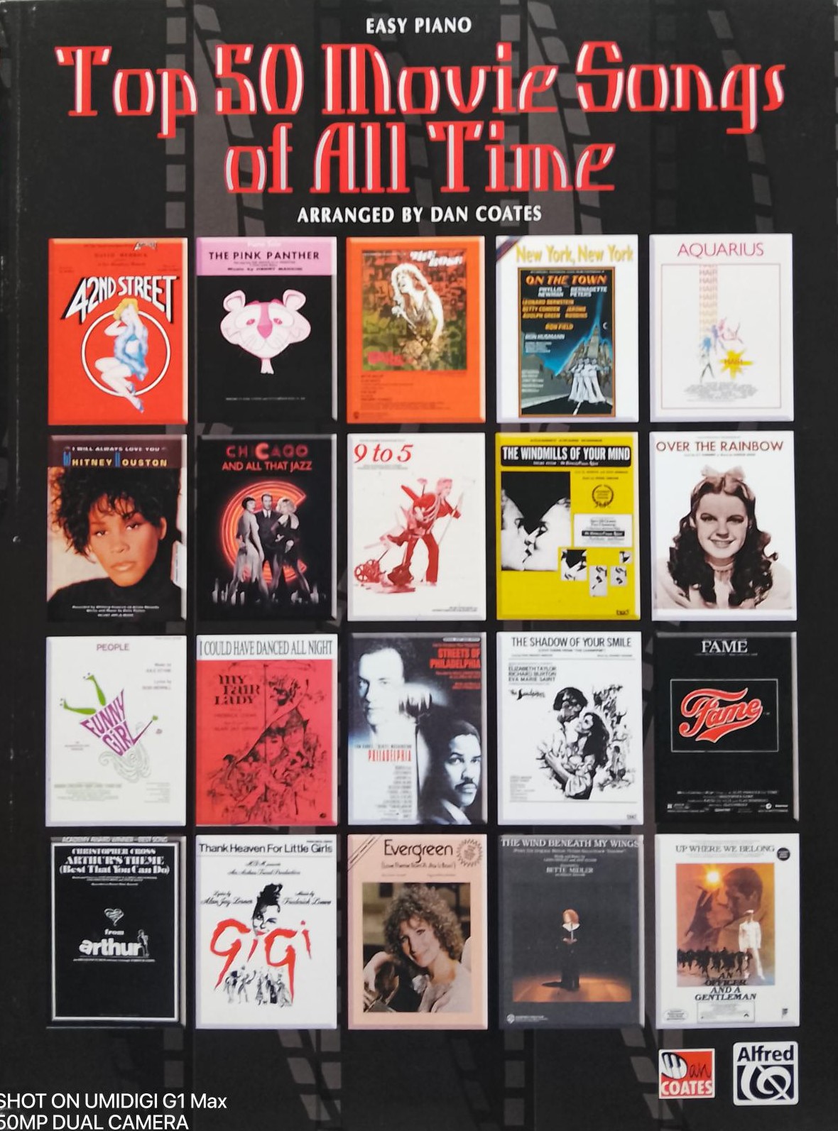 Top 50 Movie Songs of All Times (Sheet Music)